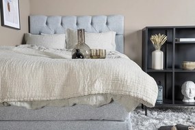 Furudal 120 boxspring posteľ svetlo sivá čelo Sarna