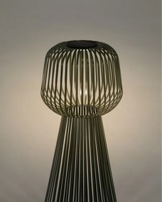 LED stolové vonkajšie svietidlo so stmievačom so solárnym panelom (výška 70 cm) Reiba – Kave Home