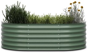 High Grow Extended, vzvýšený záhon, 150 x 43 x 60 cm, z vlnitého oceľového plechu, jednoduchá montáž, odolný voči hrdzi a mrazu