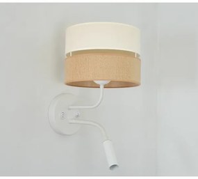 Brilagi - Nástenná lampa ROYAL YUTE 1xE27/15W/230V + 1xG9/6W béžová/krémová/biela