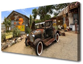 Obraz Canvas Staré auto architektúra 120x60 cm