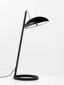 Dizajnová stolová lampa Flute čierna