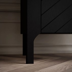 PRESKLENÁ VITRÍNA SALOME ČIERNA 60 cm