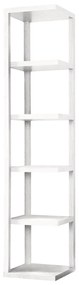 Rohový regál, biela, CLETO