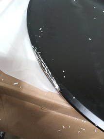 AKCIA Čierny jedálenský stôl OSLO 90x90 II. akosť