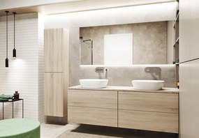 Mereo Mereo, Aira, kúpeľňová skrinka 170 cm vysoká, pravá, Multidecor, MER-CN794PNCIPM