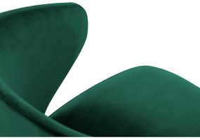 Zelená Zamatová stolička Nemesis dĺžka 57 × šírka 54 × výška 81 cm WINDSOR & CO