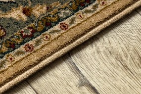 Koberec POLONIA MADRAS jasmin kvety, zelený ovál