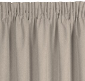 ZATEMŇOVACÍ ZÁVES (100%) NA PÁSKE SUZAN 135X270 CM TMAVOBÉŽOVÁ