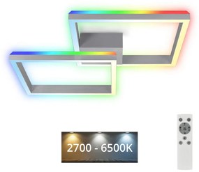 Brilo Brilo - LED RGBW Stmievateľný prisadený luster FRAME 2xLED/17W/230V 2700-6500K+ DO BL1292