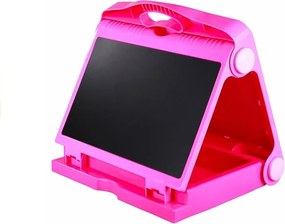 LEAN Toys Obojstranná tabuľa 2v1 na kriedu a fixky so šablónami