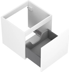 Mexen Orio, kúpeľňová skrinka 50 cm, 1 zásuvka, biela matná, 91A10-05047-1-BF01