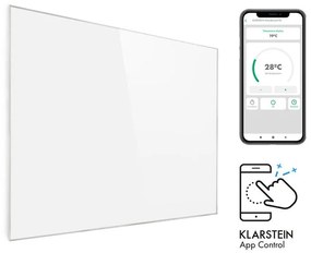 Wonderwall 1200 Smart, infračervený ohrievač, 100 x 120 cm, 1200 W, týždenný časovač, IP24, biely