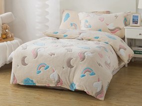 XPOSE® Mikroplyšové obliečky DUHA Exclusive (svietiaci efekt)