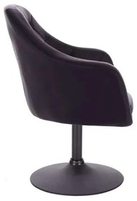 LuxuryForm DESIGN Kreslo ANDORA na čiernom tanieri - čierne