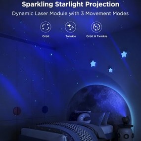 Govee - LED RGBW Galaxy Light Projector Pro Wi-Fi Matter
