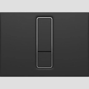 Tlačidlo Ineo Bright plast matná čierna 16.750.56