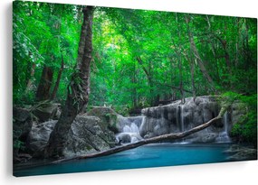 Obraz - Vodopád Erawan, Kanchanaburi, Thajsko (90x60 cm)
