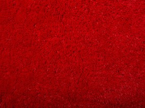 Okrúhly koberec ⌀ 140 cm červený DEMRE Beliani