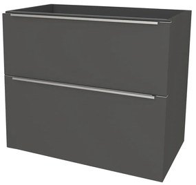 Mereo Mailo, kúpeľňová skrinka 81 cm, chróm madlo, Multidecor, Šedá diamant, MER-CN591SSEDD