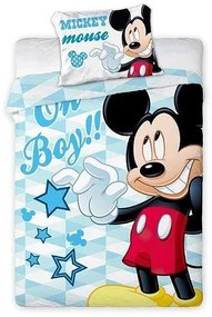 FARO Obliečky do postieľky Mickey Mouse Bavlna 100/135, 40/60 cm
