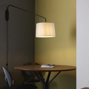 Endon 79380 - Nástenné svietidlo CARLSON 1xE27/40W/230V sivá/čierna