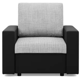 Kreslo LUNA sivé / čierne