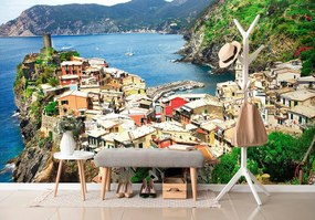 Samolepiaca fototapeta talianska dedinka na pobreží
