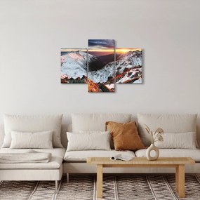 Obraz - Zimná horská panoráma (90x60 cm)