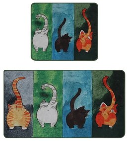Kúpeľňové predložky v súprave 2 ks 60x100 cm Gatto Carino – Foutastic