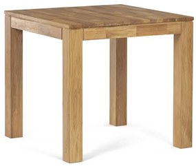 Autronic BONTEC Jedálenský stôl 80x80cm, masív, dub, DS-H080 DUB Farba: Prírodné
