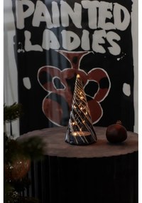 Čierna svetelná dekorácia na baterky ø 9,5 cm Vilma Tree – Sirius