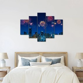 Obraz - Ohňostroj v Miami (150x105 cm)