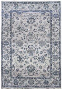 Diamond Carpets India, Ručne viazaný kusový koberec Diamond DC-98 JN Silver / silver, 365x550, šedá, chodba / predsieň