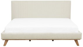 Ženilková čalúnená posteľ 180 x 200 cm béžová TALENCE Beliani