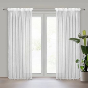 ZÁCLONA NA PÁSKE ELIA 140X270 CM BIELA