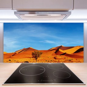 Sklenený obklad Do kuchyne Púšť krajina 125x50 cm