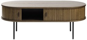 Dizajnový konferenčný stolík Vasiliy 120 cm dymový dub