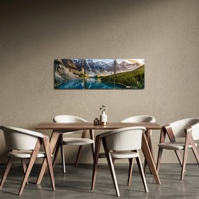 Obraz - Kanada, Národný park Banff, Moraine Lake (s hodinami) (90x30 cm)
