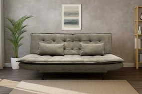 Dizajnová rozkladacia pohovka Arvik taupe mikrovlákno 195cm