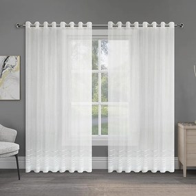 Záclona na krúžkoch JULIA E6216 300x160 biela