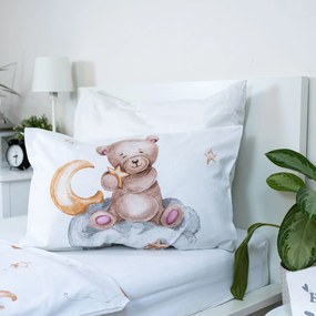 Jerry Fabrics Obliečky do postieľky 100x135 + 40x60 cm - Medvedík "Cute" baby