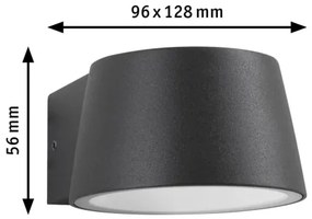 Paulmann 94713 - LED/6W IP44 Vonkajšie nástenné svietidlo CAPERA 230V