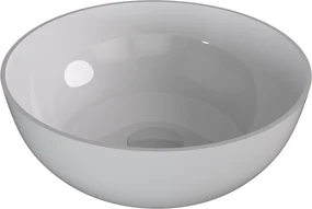 Polysan Polysan, BANERA ROUND umývadlo na dosku, liaty mramor, Ø 39 cm, biela, 14337