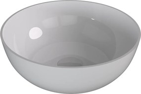 Polysan Polysan, BANERA ROUND umývadlo na dosku, liaty mramor, Ø 39 cm, biela, 14337