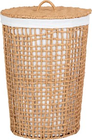 Kôš na bielizeň Plameria (prírodná + biela). Akcia -10%. Vlastná spoľahlivá doprava až k Vám domov. 1147010