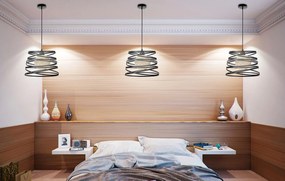 Toolight - Moderné závesné svietidlo 1xE27 181691, čierna, OSW-00109