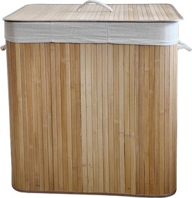 TRENDIE Bambusový kôš na prádlo 150l svetlohnedý + DARČEK