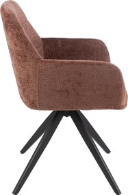 Hnedá jedálenská stolička Louna - 56*58*85 cm