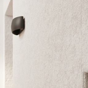 Nástenné svietidlo Pontius, 1x čierne keramické tienidlo